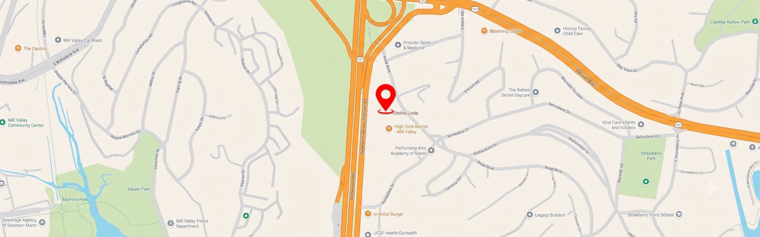 Alameda Location on google map